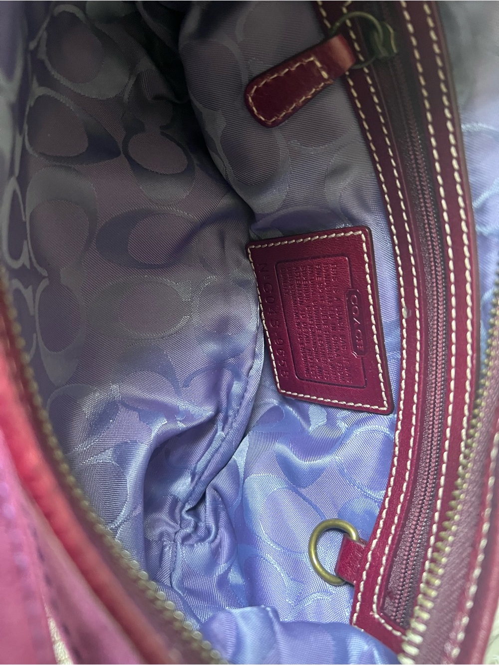 Coach Soho Suede Hobo Bag Rare Color - Picture 6 of 7